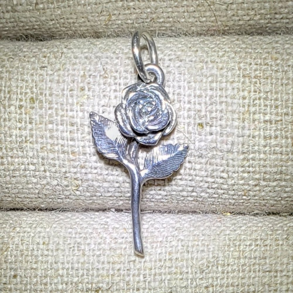 James Avery Sterling Silver Rose Charm